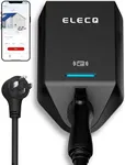 ELECQ Smart Level 2 EV Charger, Active Load Management, Solar EV Charging Mode, Wi-Fi Enabled, OCPP Compatible & Future-Proof, 40A NEMA 14-50 Plug-in EV Charger for Home with J1772 Connector
