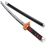 Kimimara Demon Slayer Sword - Bamboo Katana Cosplay Blade Kamado Tanjirou Vulcan Edition - Child Size
