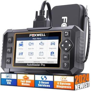 FOXWELL NT614 Elite Car Scanner, 2023 Engine Airbag Transmission ABS Scan Tool with 5 Services ABS Bleeding, SAS Calibration, EPB Throttle Oil Light Reset Tool, Live Data OBD2 Scanner Diagnostic Tool