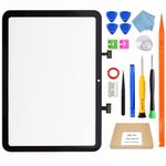 JPUNG for iPad 10 (10th Generation) A2696 A2757 A2777 Screen Replacement Digitizer Touch Glass Kits, for iPad 10th Gen 10.9 Inch (2022 Released), Full Repair Sets + VIDEO GUIDE(Not LCD)