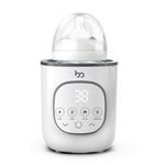 Baby Bottle Warmer, Warms Baby Feeds to Body Temperature in Minutes, Easy to Use, with Timer, Accurate Temp Control, Automatic Shut-Off, Warmer for All Bottles, Gray Cover