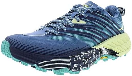 Hoka One One Sneaker Speedgoat 4 Women’s, Provincial Blue/Luminary Green, 10 US