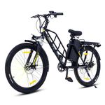 Motovolt Electric Cycle | HUM Standard Normal Range| App Connected Range up to 45 kms | Premium e Cycle from (Black)