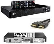 LG BP250 Bluray Player (European REGION)/DVD (MULTIREGION) /CD Player, Remote/Compact/Black with Up-scaling and External Hard Drive Facility