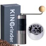 KINGrinder K1 Manual Hand Coffee Grinder with Straight Handle for French Press, Drip, Espresso with Assembly Consistency Stainless Steel Conical Burr Mill, 25g Capacity