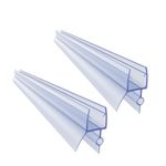 2-Pack Frameless Shower Door Bottom Seal for 4-6mm Glass Length 70cm/28inch Glass Door Sweep to Stop Shower Leak