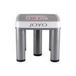 JOYO Plastic Multipurpose Strong 5 Legs Tuff Square Stool (Big)- Grey, Orange