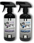 Smokers Odor Eliminating Spray - Completely Removes Smoke Odors, Proven Formula Using OAM Technology for Long-Lasting Odor Removal - Bamboo Teak Scent (16oz) and Sky Blue Scent (16oz)