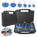 PVC Pipe Reamer 6 Size Plastic Pipe Fitting Reamer CPVC PPR ABS PVC Fitting Saver Wear & Corrosion-Resistant Pipe Reamer Tool Fit Standard 1/2" Drills with PPR75/PPR100/PPR150/PPR200/PPR300/PPR400