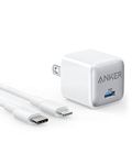 Anker USB C Charger 20W with 3ft USB-C to Lightning Cable, 511 Charger (Nano Pro), PD Durable Compact Fast Charger, for iPhone 14/14 Plus/14 Pro/14 Pro Max/13, Galaxy, iPad/iPad Mini(White)