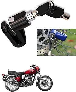 Znee Smart Mini Bicycle Motorcycle Disc Brake Lock/Disk Lock Security for Royal Enfield Bullet Electra Twinspark