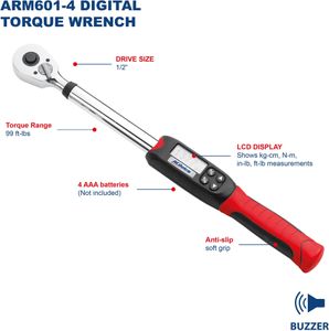 ACDelco Digital Torque Wrench Combo Kit – 3/8" & 1/2", Case, Calibrated