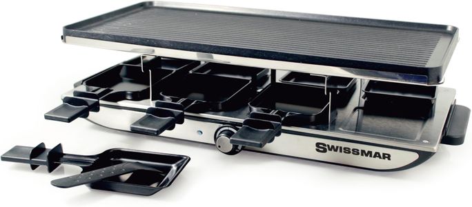 Swissmar Geneva 8-Person Raclette Grill – Non-Stick Party Grill