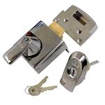 Yale P-BS1-CH-CH-60 - BS1 British Standard Nightlatch - 60mm - Chrome Finish - High Security Approved by Insurance Companies