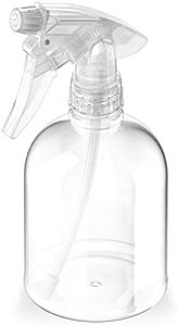 Bar5F Plastic Spray Bottle, 16 oz | Leak Proof, Empty, Clear, Trigger Handle, Adjustable Fine to Stream Output, Refillable, Heavy Duty Sprayer for Hair Salons & Spas, Household Cleaners, Cooking