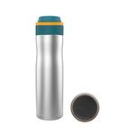 Headway by rabitat Oslo Thermos Water Bottle with Infuser Cosmic Grey 750 ml | 2 Years Brand Warranty | Triple Layer Vacuum Insulated Flask | Hot and Cold Steel Water Bottle | ISI Certified