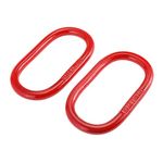 NORJIN 2 Pcs Oblong Master Link 7/8", G80 Alloy Steel Chain Link Connector Heavy Duty, 14000 lbs Working Load Limit