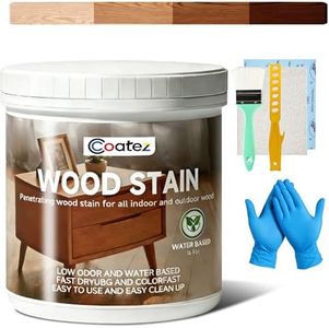 COATEZ 16 Fl Oz Wood Stain and Sealer in One - Brown Walnut