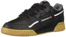 Reebok Men's Workout Plus Shoes, Black and White Alloy, 3 UK
