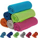 KEAFOLS Cooling Towel Neck Wrap, 40x12’’ Chill Ice Sports Towel Neck Headband Bandana Scarf for Instant Relief Stay Cool with Cold Microfiber Cloth for Yoga,Golf,Gym Fitness, Summer Outdoor Work