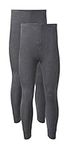 Heatwave® Pack of 2 Men's Thermal Trousers Long Johns Warm Underwear Baselayer, S M L XL XXL Thermals, Medium Charcoal