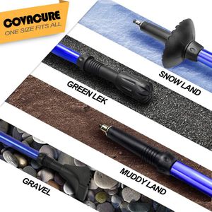 COVACURE Collapsible Walking Poles – Lightweight Trekking Sticks