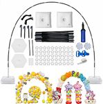 10FT Balloon Arch Kit, Adjustable Balloon Garland Stand with Water Fillable Base Balloons Clips Balloons Pump Knotter for Party, Wedding, Birthday Decoration