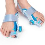 Tech Love Bunion Corrector Big Toe Straighteners, Adjustable Knob Double Correction, Bunion Pad with Cooling Gel for Big Toe Relief Hammer Toe Straightener, Suitable for Left and Right Feet (1 Pair)