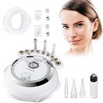 3 in 1 Professional Diamond Microdermabrasion Machine Facial Skin Care Device for Vacuum Blackhead Removal & Spray 65-68cmHg Suction Power Beauty Home Salon Equipment