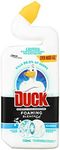 Duck Foaming Bleach Gel Liquid Toilet Bowl Cleaner, Foams, Cleans with Whitening Bleach Gel, Marine Fragrance, 750mL