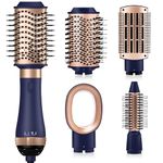 UKLISS Hairstyler 4 in 1, Hair Dryer Brush for Hair Styling, One Step Hot Air Brush and Volumizer with Round Brush Hair Dryer, Hair Straightening Brush, Blow Dryer Brush, Thermal Brush