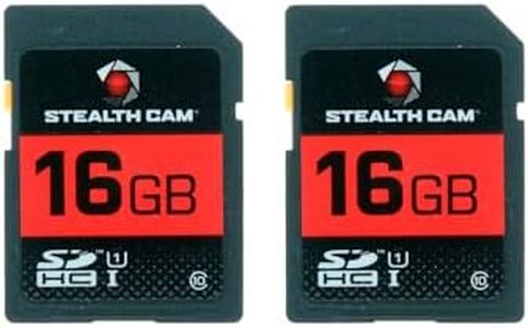 STEALTH CAM SD Card - High-Speed Data Transferring Storage Game Trail Hunting Scouting Photo Video Recording Cameras, 16GB SD Card (2 Pack)