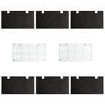 Carkio RV Air Conditioner Covers Grill Fit for Dometic 3104928.019 2pcs RV Grilles & 6pcs Filter Sponge