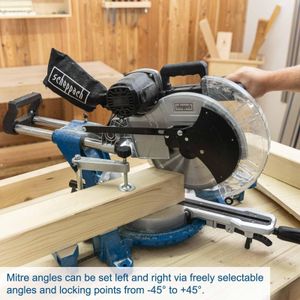 Scheppach Sliding Mitre Saw 305mm 2000W – Double Bevel, Laser, 2 TCT Blades
