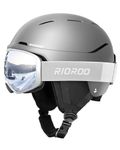 RIOROO Ski Helmet & Goggles Set, Snowboard Helmet Goggles Shockproof Snow Helmet OTG Snow Goggles for Men Women & Youth