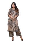 Nermosa Women Printed Straight Kurta and Pant Set (Medium)