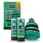 Original Source x Oddballs Gift Set, Mint & Tea Tree Shower Gel, Oddballs Bobble Hat, Gifts for Men, Birthday Gift, 100 Percent Natural Fragrance, Vegan, Cruelty Free