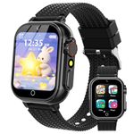 kaacly Kids Smart Watch - 1.54" Kids Watch wiht Games, Pedometer, Learning Cards, Story, Music, Flashlight, Smart Watch for Kids Boys Girls Birthday Gifts