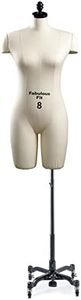 Fabulous Fit Professional Dress Form - Women's Half Legs Style (Fully pinnable) - Multiple Base Options (Black Rolling Base, 16)