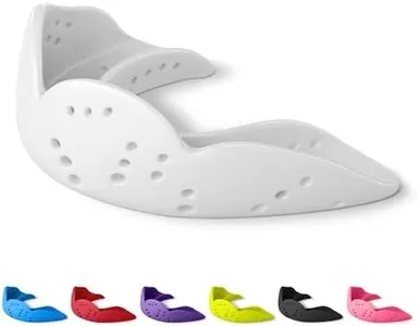 SISU Aero Medium Mouthguard, Snow White - 1.6mm Thin - Custom-Molded Fit - Slim Design - Remoldable Up to 20 Times - for Team Sports - Non Toxic