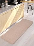 Saral Home Solid Soft PP Yarn Durable & Washable Multipurpose Runner for Home/Kitchen/Living Area/Lobby/Office Entrance with Anti Skid Backing (Beige, 45 Cm X 120 Cm)