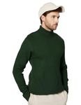 Amazon Brand - Symbol Men's Acrylic Turtle Neck Pullover Sweater (SYM-A23-SWT-10_Green_M)