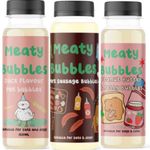 Bubbles For Dogs MULTIPACK 3 *NEW* FLAVOURS, Dog Toys, Pet Bubbles Blowing Bubbles, Pet Toys, Dog Interactive Toys, Birthday Gifts For Dogs NON TOXIC, VEGAN FRIENDLY (PACK OF 3)