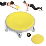 JOINFIT Ab Roller Wheel, Abdominal Wheel Board For Core Workout, Ab Workout Equipment Board With Knee Mat For Abdominal & Core Strength Training, Ab Workout Equipment, 13 Inch, 6 Castor