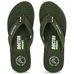 DOCTOR EXTRA SOFT Women's Care Orthopaedic Diabetic Comfortable MCR Flip-Flop Slippers D-16-FeeLGooD-Olive-5UK