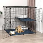 Ricjurzzty 2 Layerd Large Cat Cage 