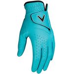 Callaway Golf Opti Color Glove (Worn on Left Hand, Ladies, Small, Teal)