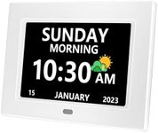 MRCHYDZ 7 Inch Clock with Day and D