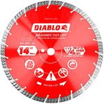 Diablo by Freud DMADST1400 14 in. Diamond Segmented Turbo Cut-Off Discs for Masonry