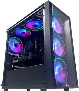 ginger6 Gaming PC Desktop - Intel Core i7 14700F Processor, Nvidia RTX 4060 8GB Graphics, 1TB M.2 NVMe SSD, 32GB DDR4, 600Mb Wi-Fi, Windows 11 Home